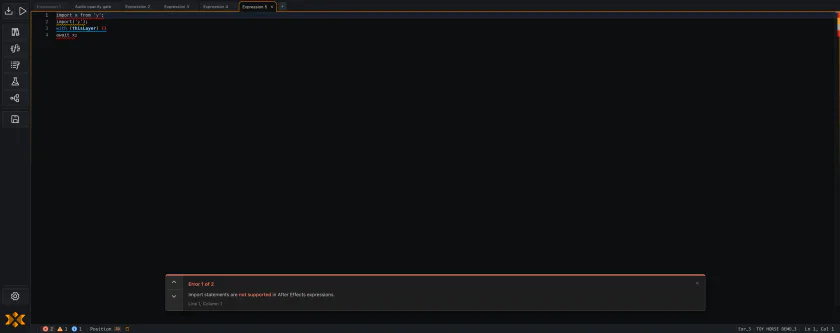 The F8 problem-navigation overlay open beside the status bar's severity buckets