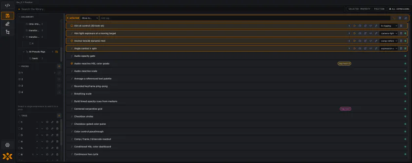 A batch bar showing several selected rows with move-to-folder, tag-add, and delete controls